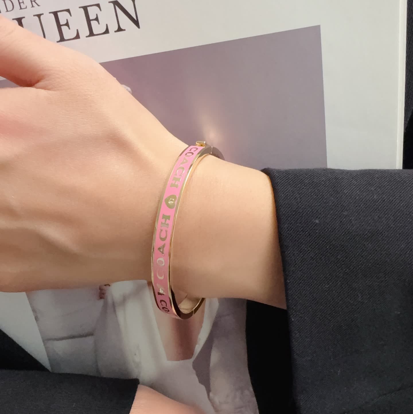 COACH Enamel Bangle Bracelet