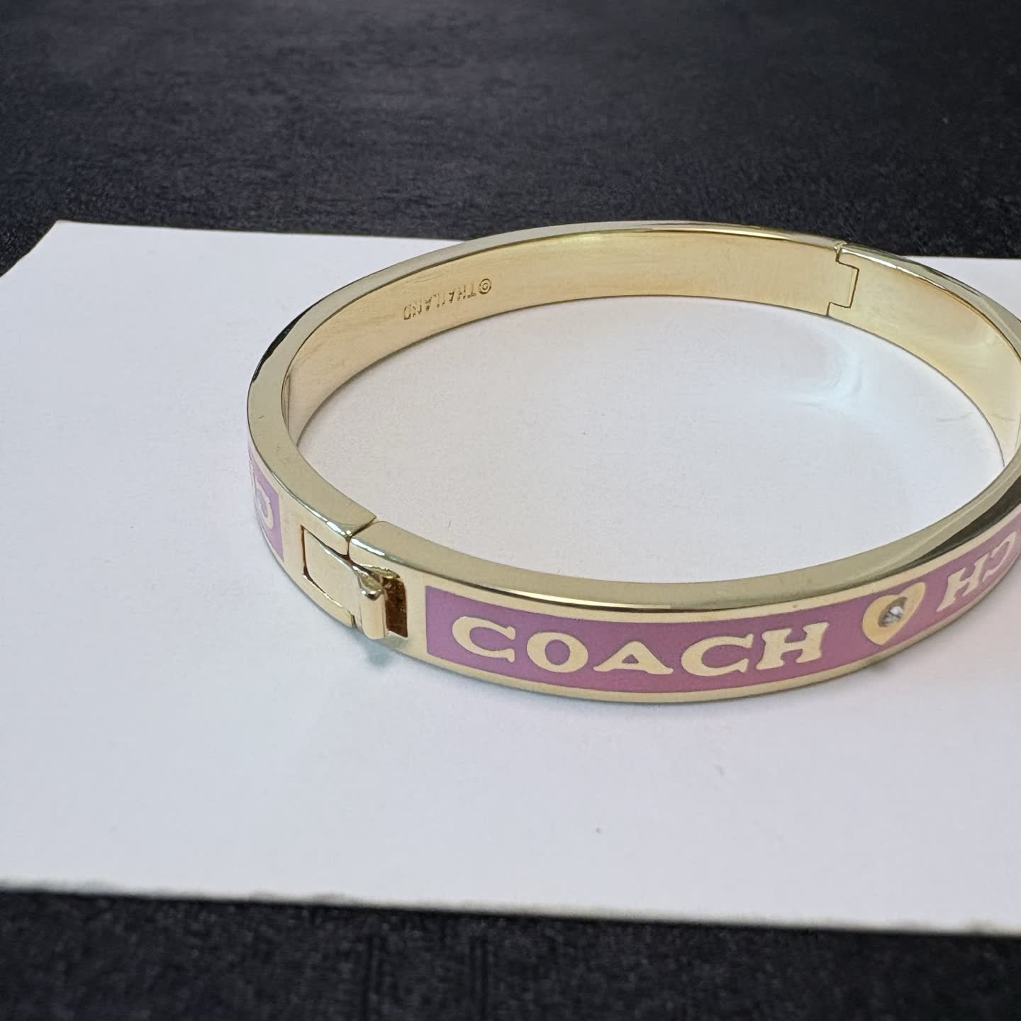COACH Enamel Bangle Bracelet