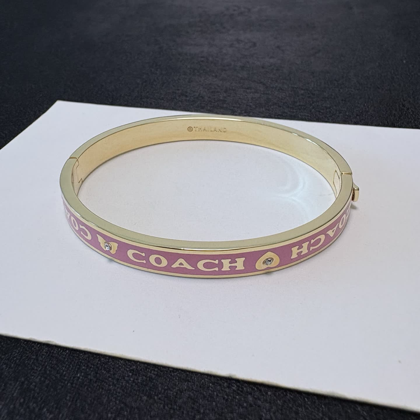 COACH Enamel Bangle Bracelet