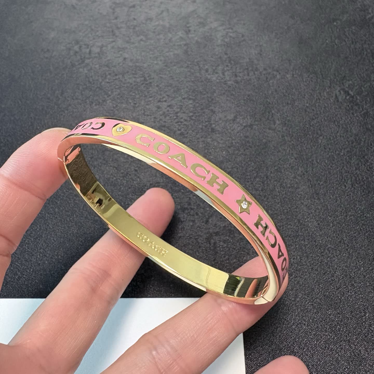 COACH Enamel Bangle Bracelet