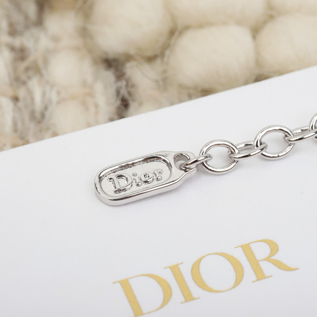 Dior Silver Flower Bracelet