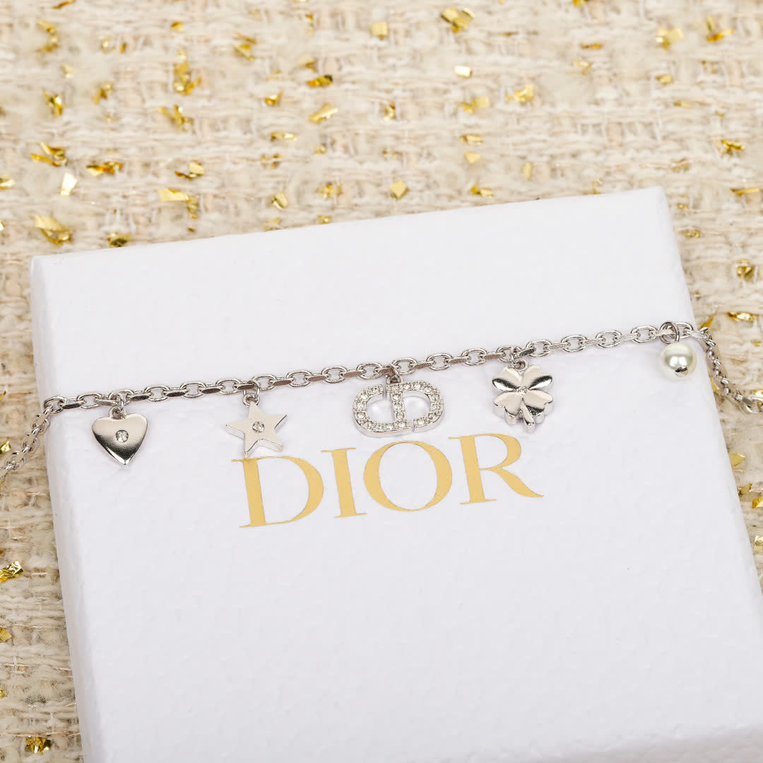 Van Cleef & Arpels Silver Charm Bracelet