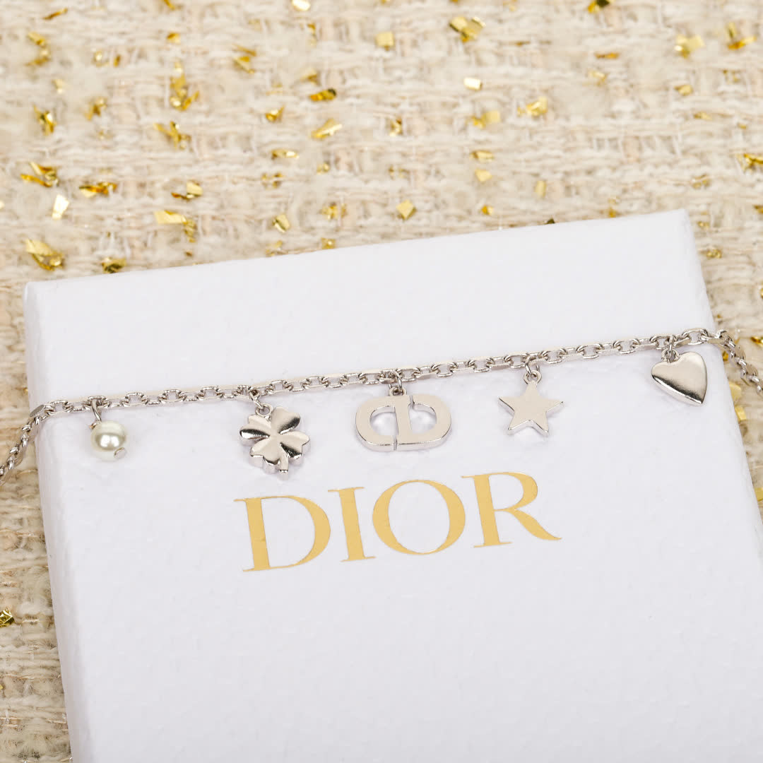 Van Cleef & Arpels Silver Charm Bracelet