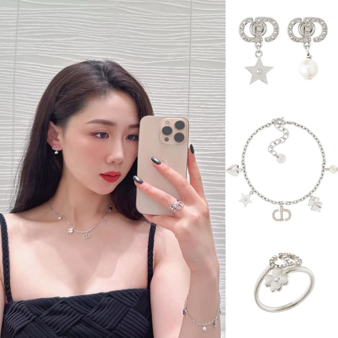 Van Cleef & Arpels Silver Charm Bracelet