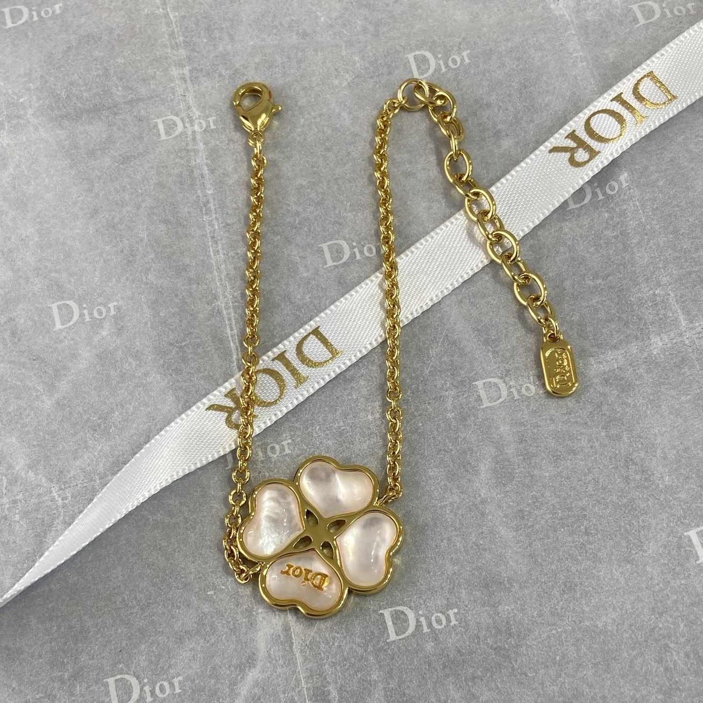 Van Cleef & Arpels Gold Clover Charm Bracelet