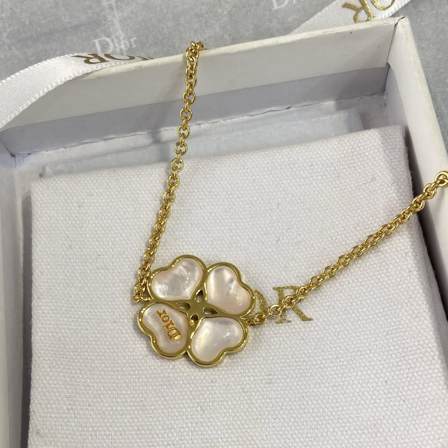 Van Cleef & Arpels Gold Clover Charm Bracelet