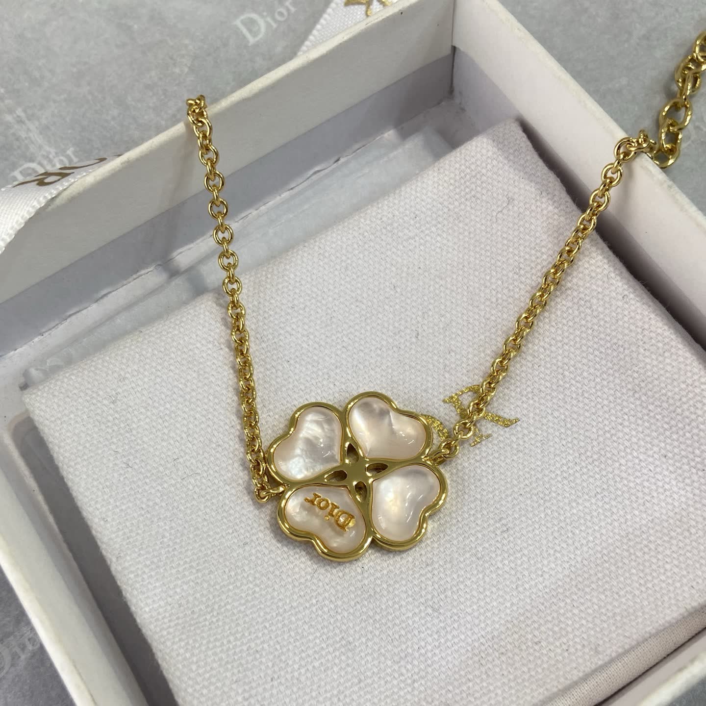 Van Cleef & Arpels Gold Clover Charm Bracelet