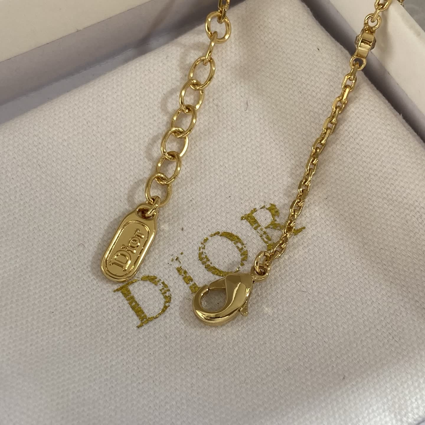 Dior Gold Tone Bow Bracelet
