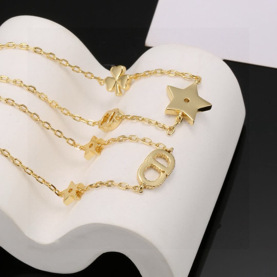 Chanel Bracelet - Star and Clover Design