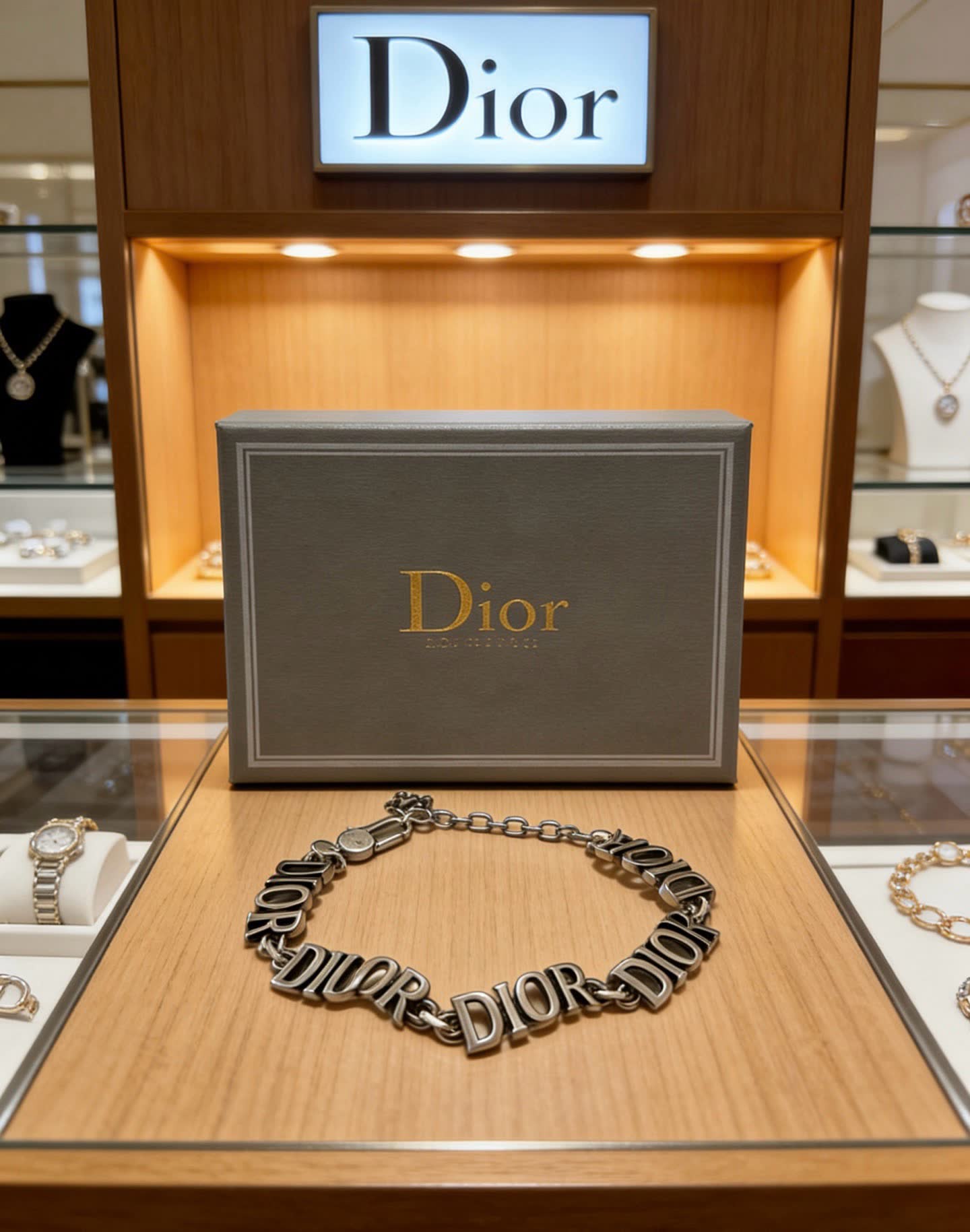 Dior Silver Tone Bracelet
