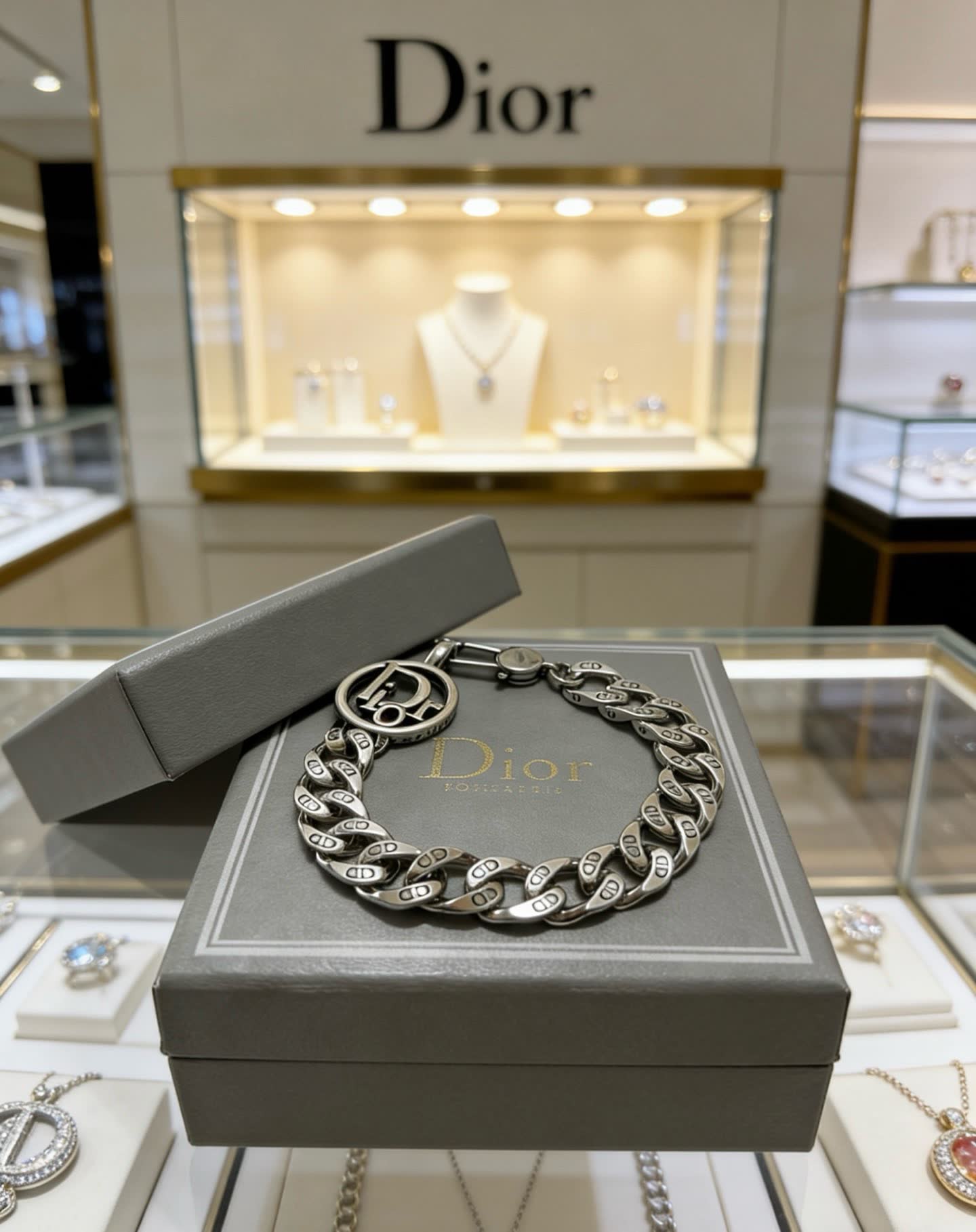 Dior Silver Chain Bracelet