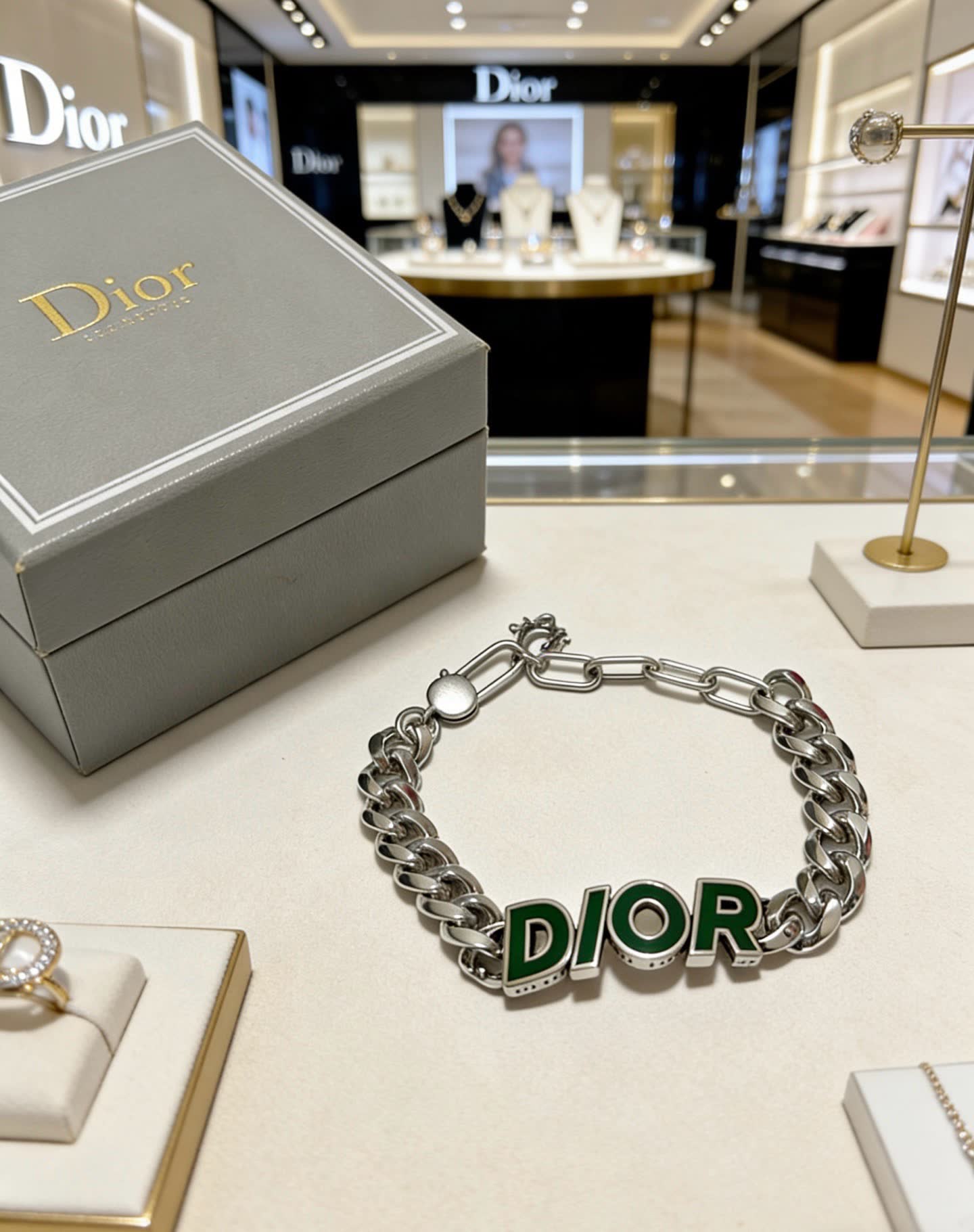 Dior Silver Bracelet with Logo Dior Silver Bracelet with Logo
