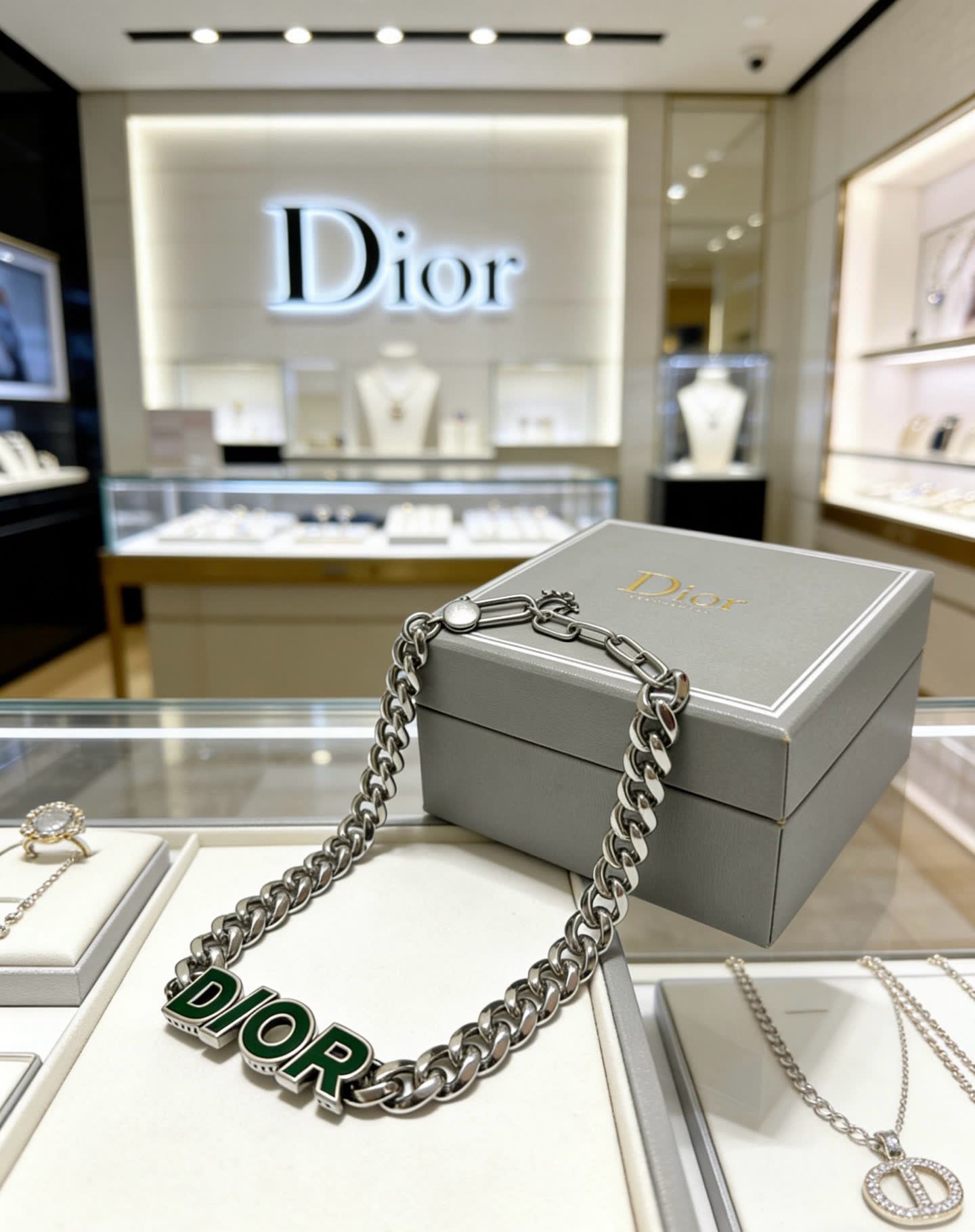 Dior Silver Bracelet with Logo