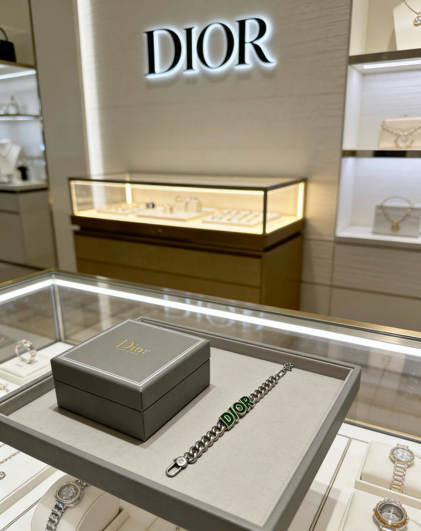 Dior Silver Bracelet with Logo