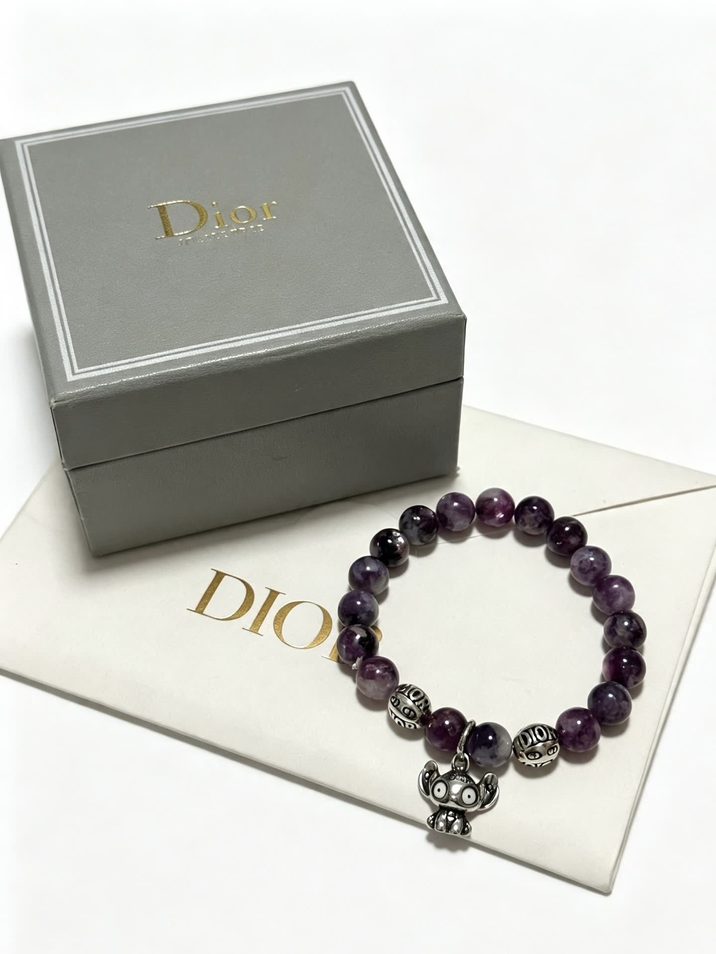 Dior Amethyst Beaded Bracelet