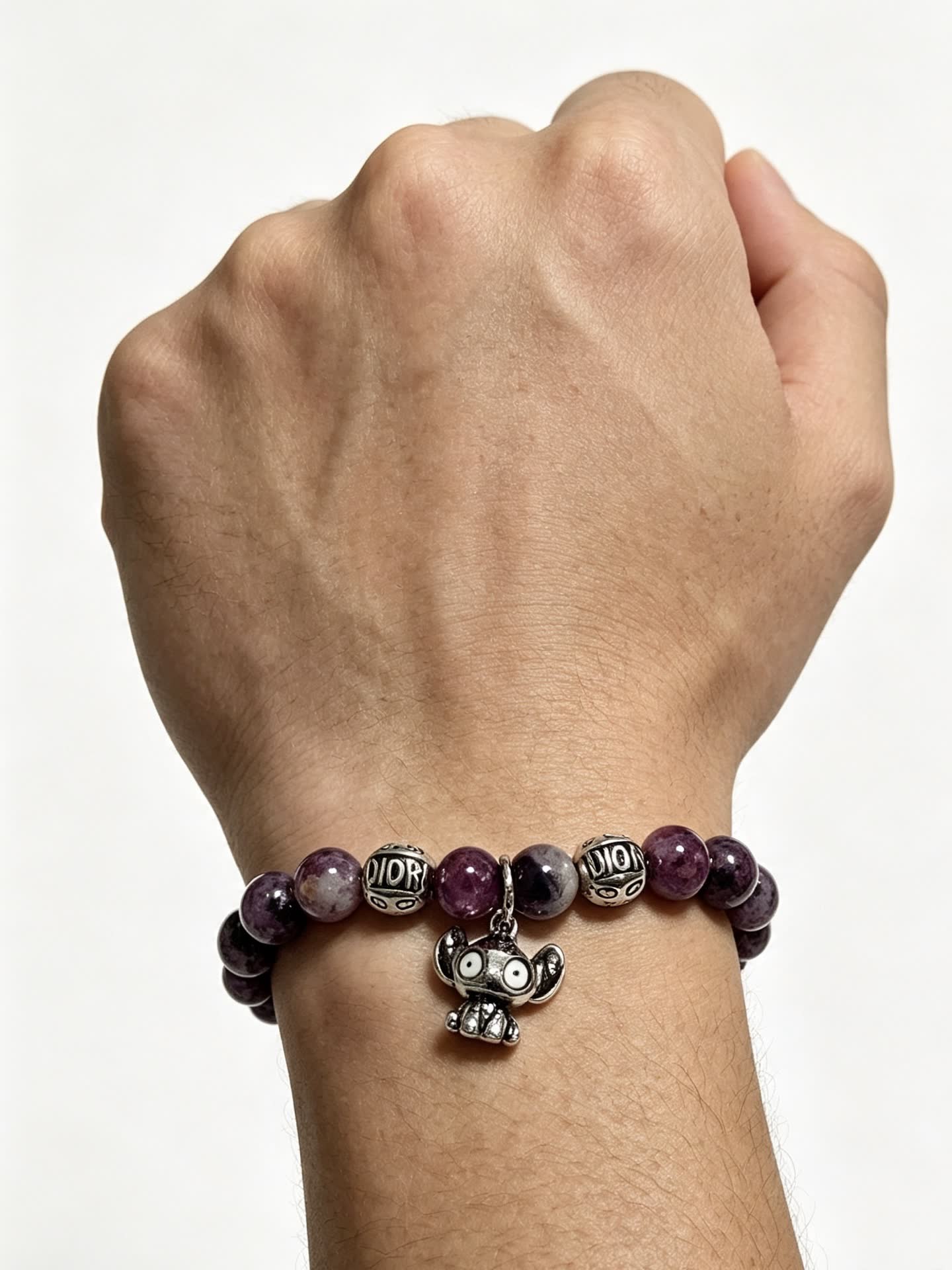 Dior Amethyst Beaded Bracelet