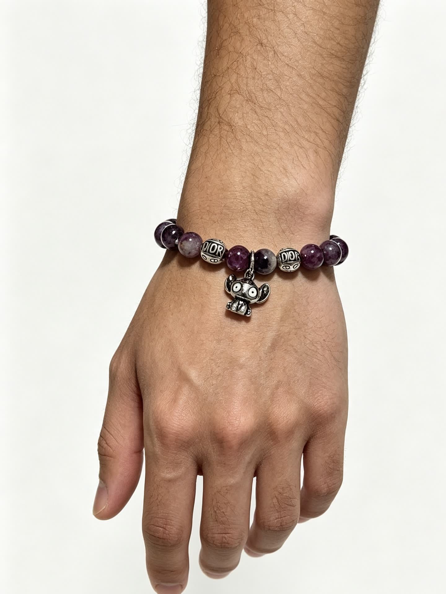 Dior Amethyst Beaded Bracelet