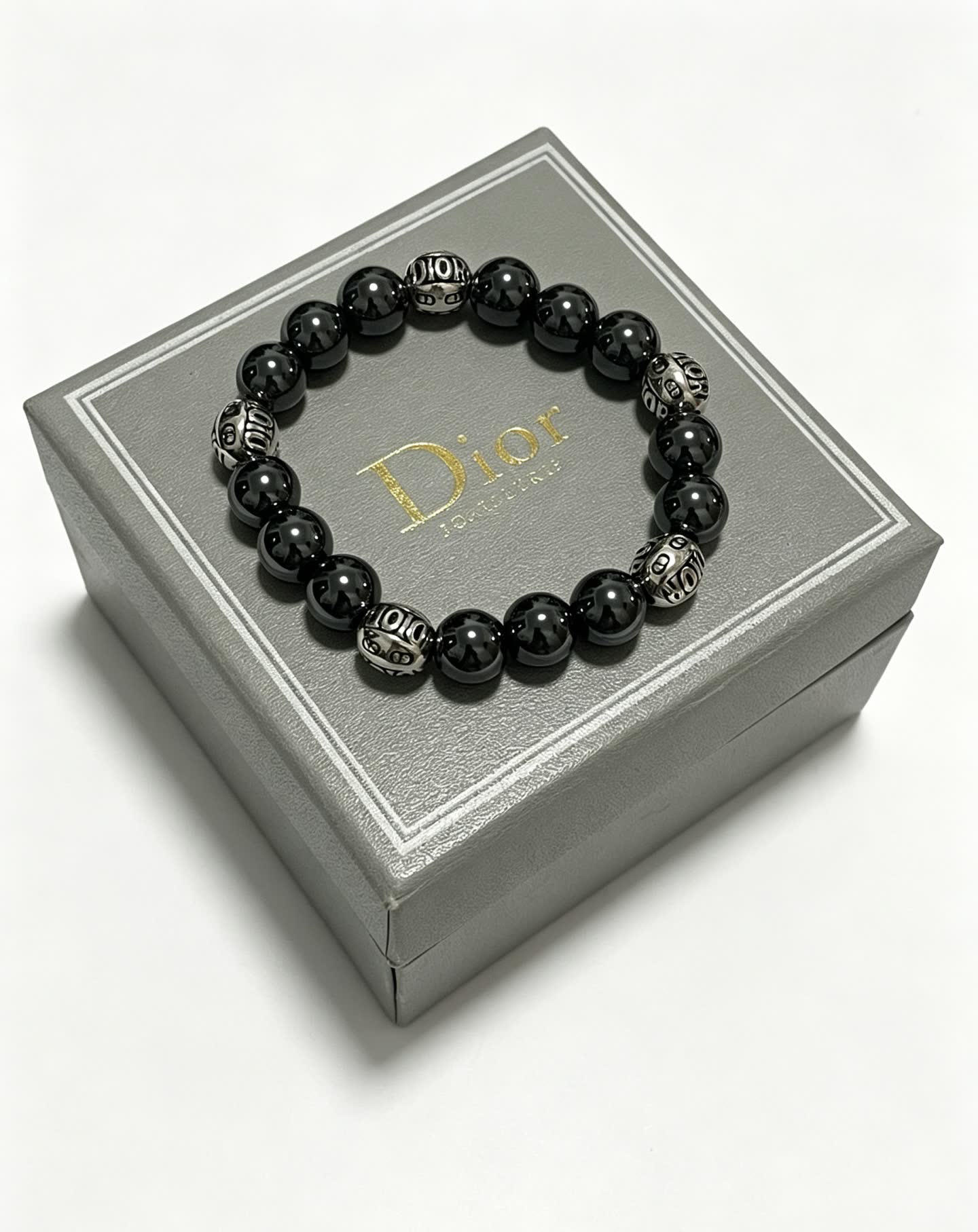 Dior Black Beaded Bracelet Dior Black Beaded Bracelet