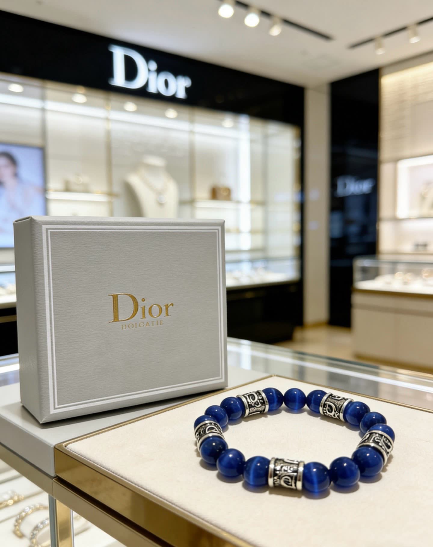 Dior Blue Beaded Bracelet Dior Blue Beaded Bracelet