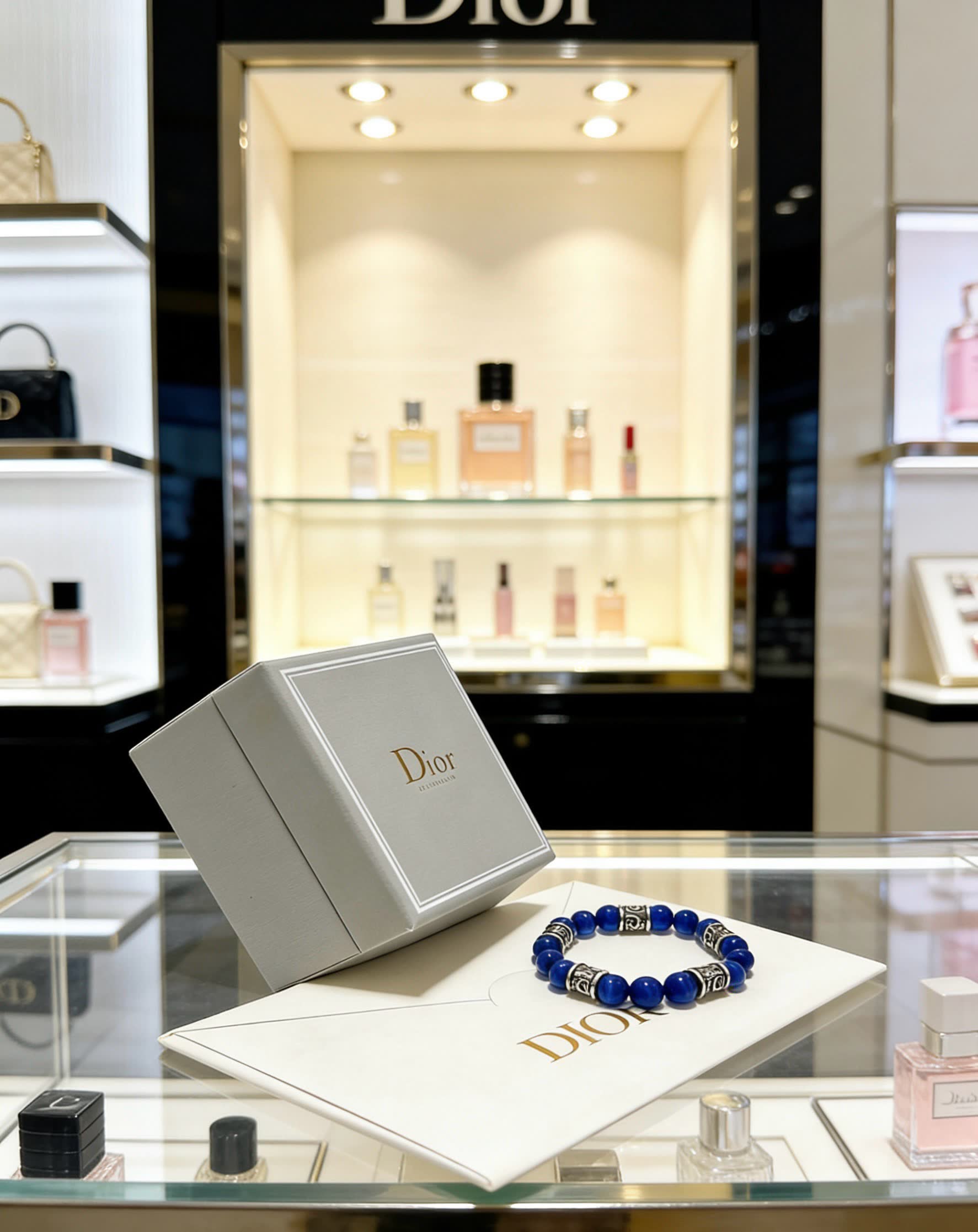 Dior Blue Beaded Bracelet