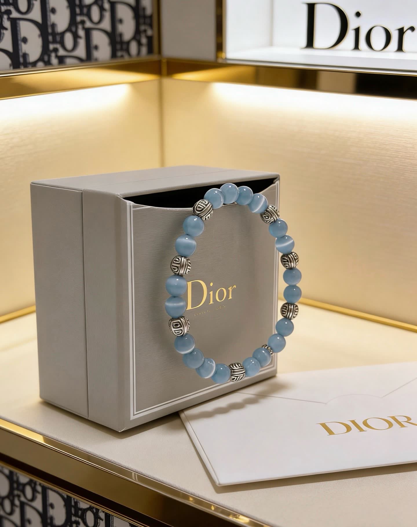 Dior Blue Beaded Bracelet Dior Blue Beaded Bracelet