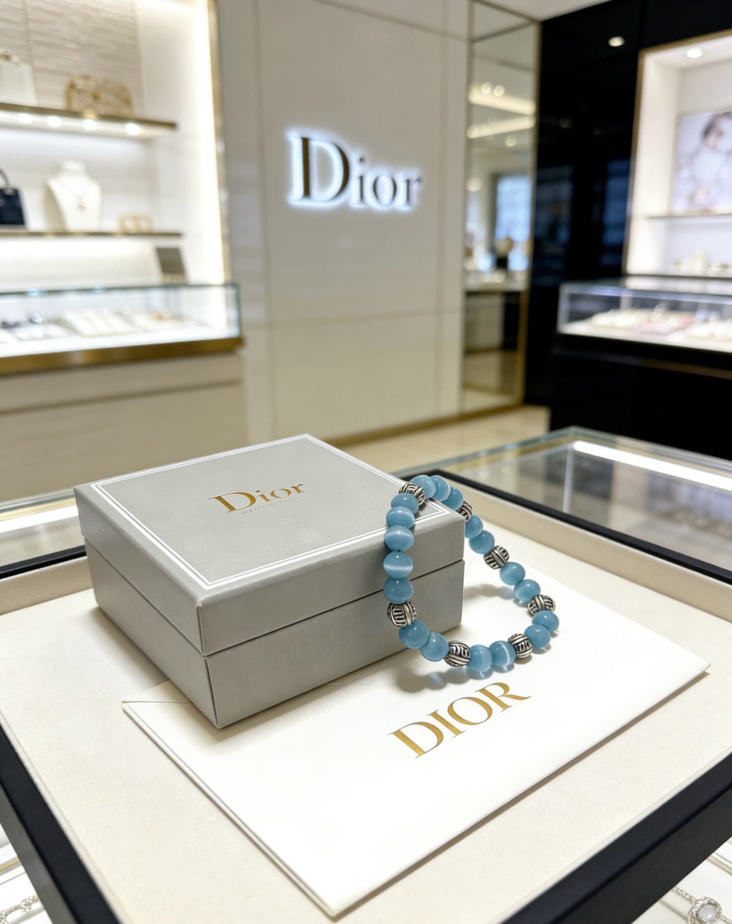 Dior Blue Beaded Bracelet
