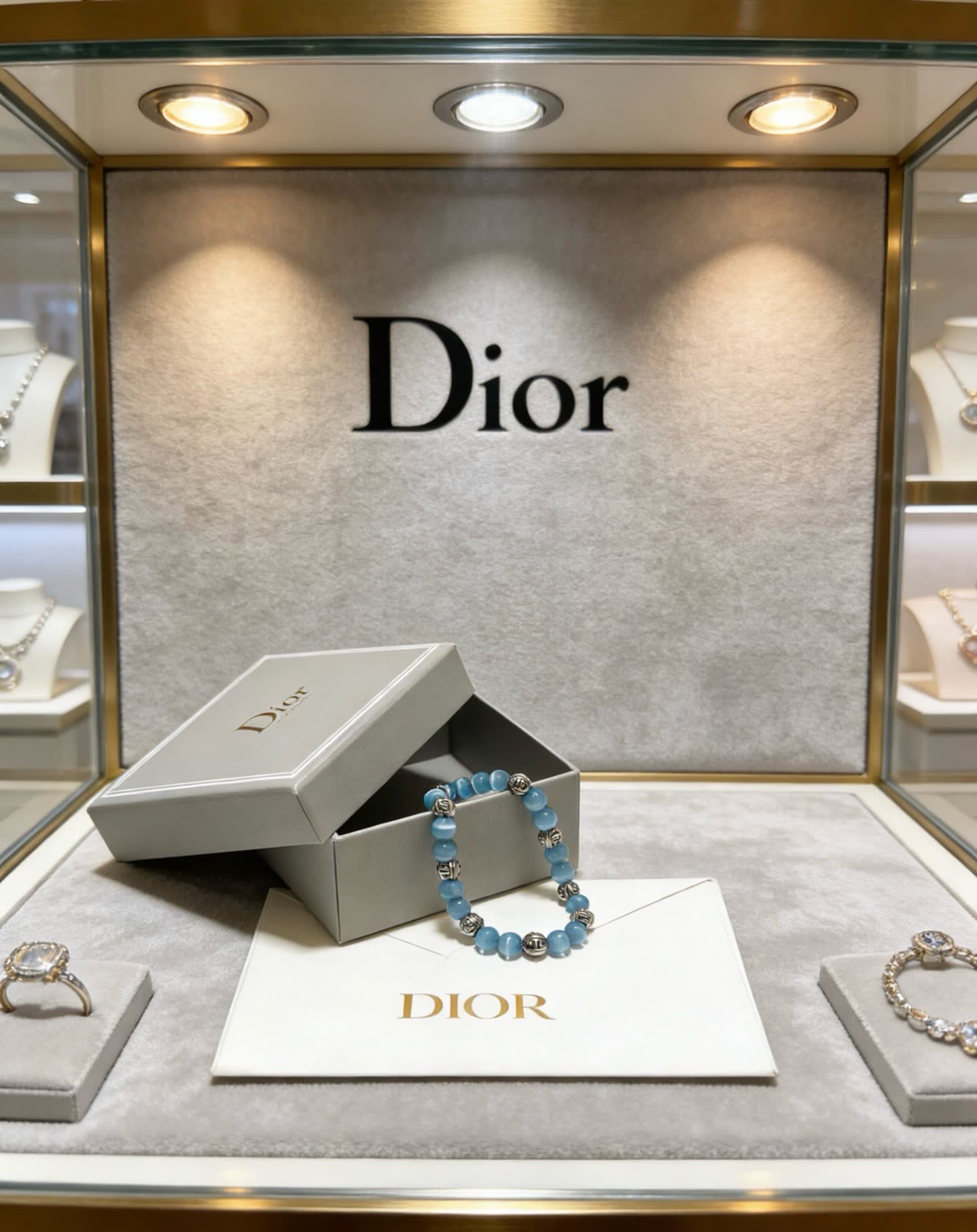 Dior Blue Beaded Bracelet