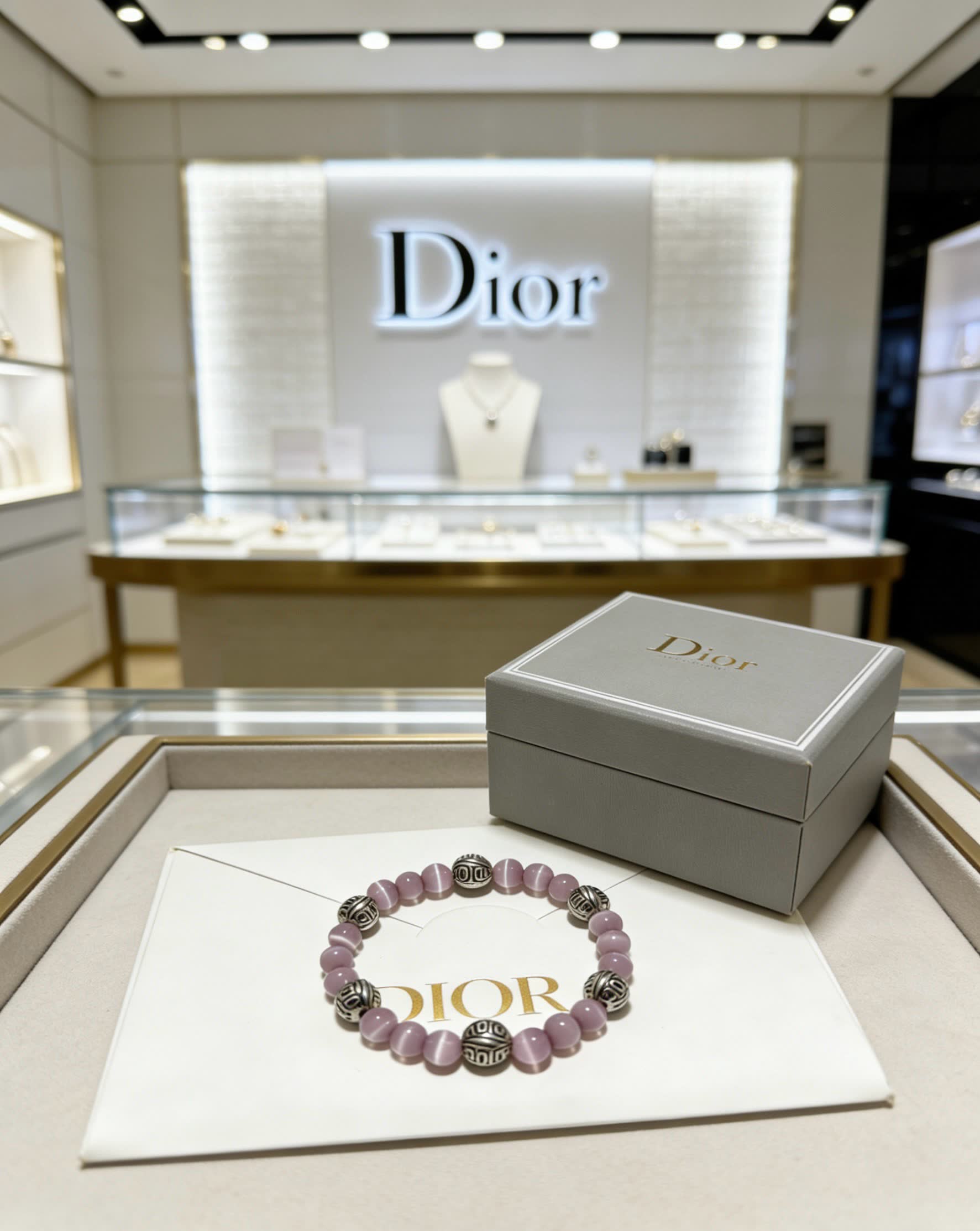 Dior Purple Beaded Bracelet Dior Purple Beaded Bracelet
