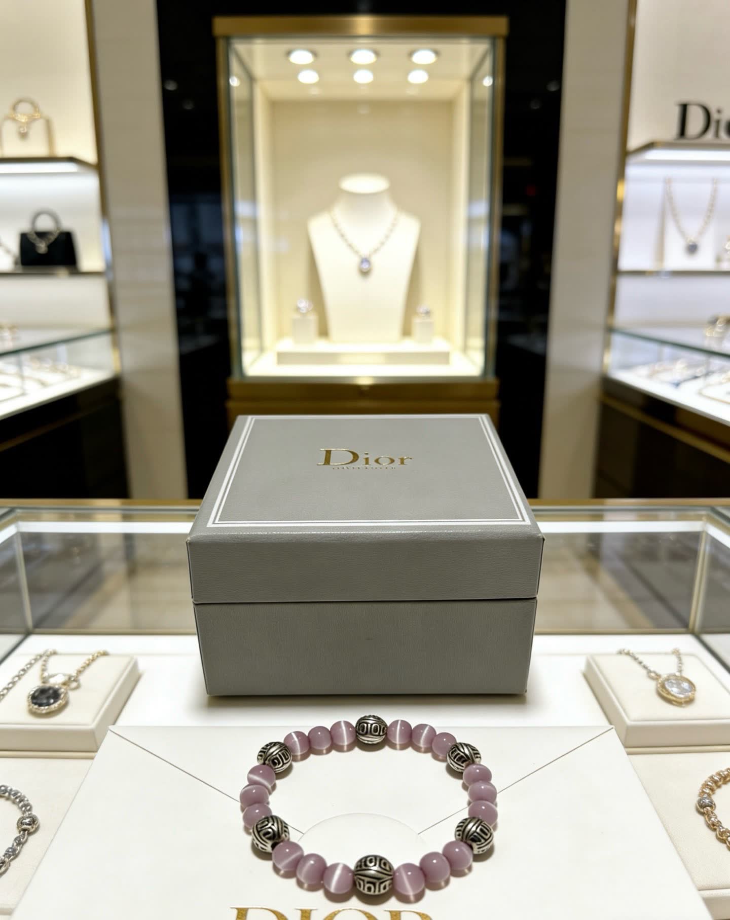 Dior Purple Beaded Bracelet