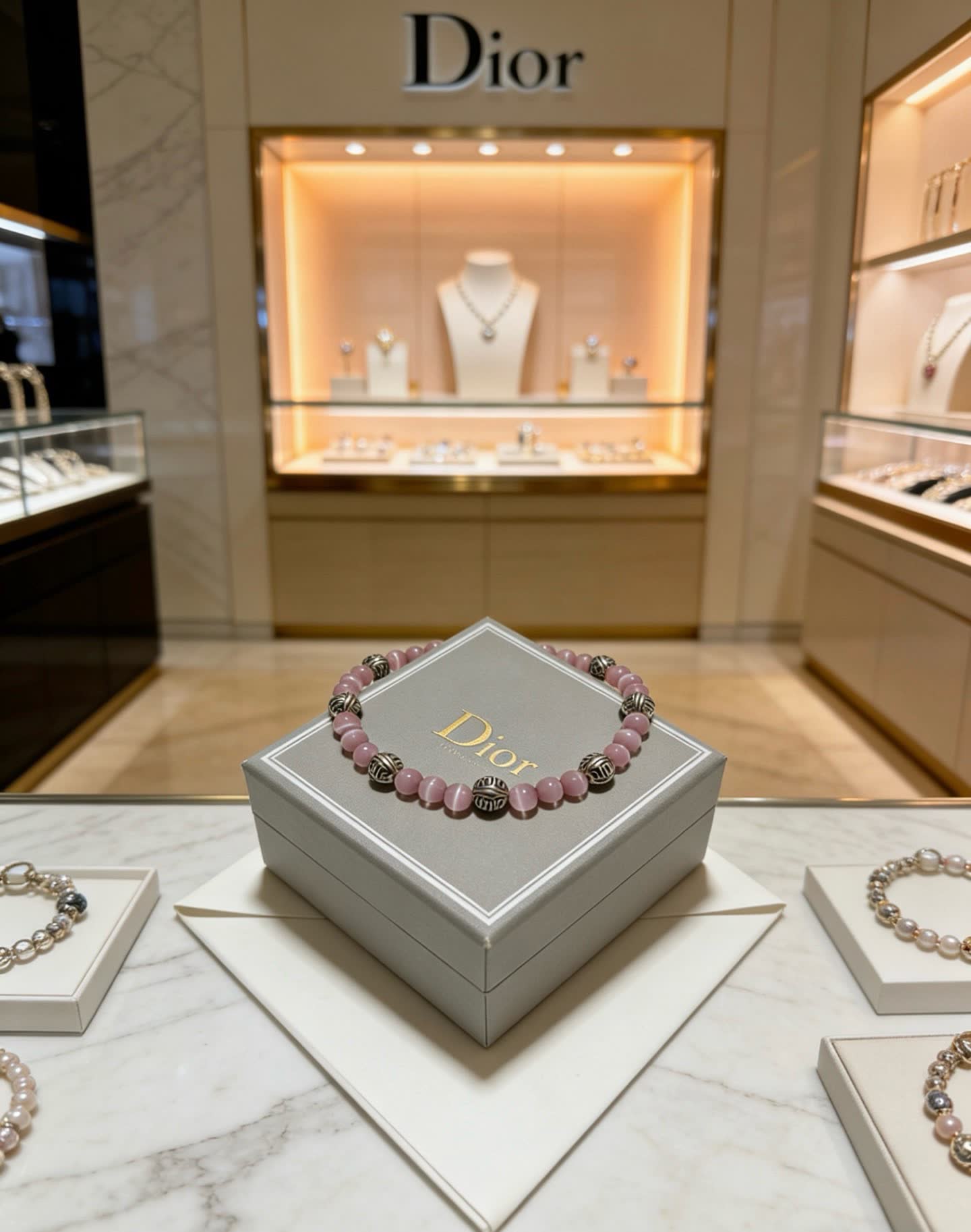 Dior Purple Beaded Bracelet