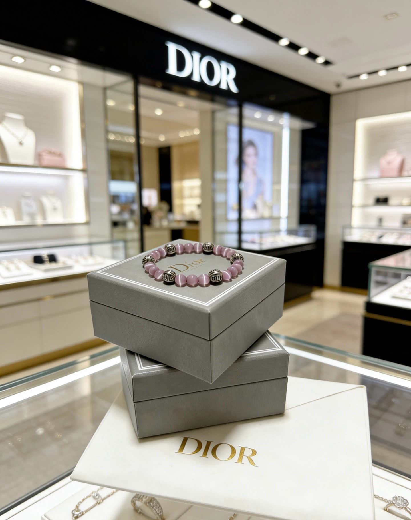 Dior Purple Beaded Bracelet