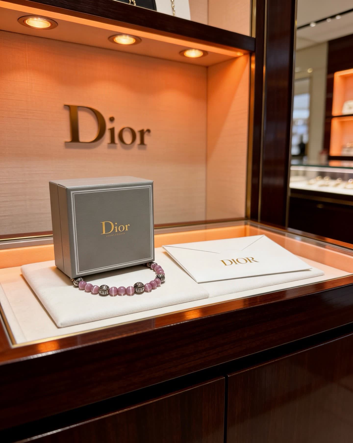 Dior Purple Beaded Bracelet
