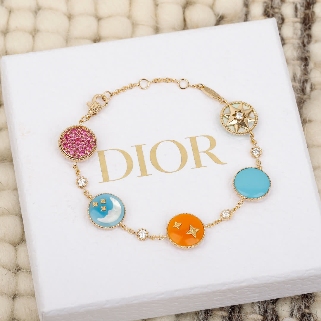 Dior Multicolored Enamel Bracelet
