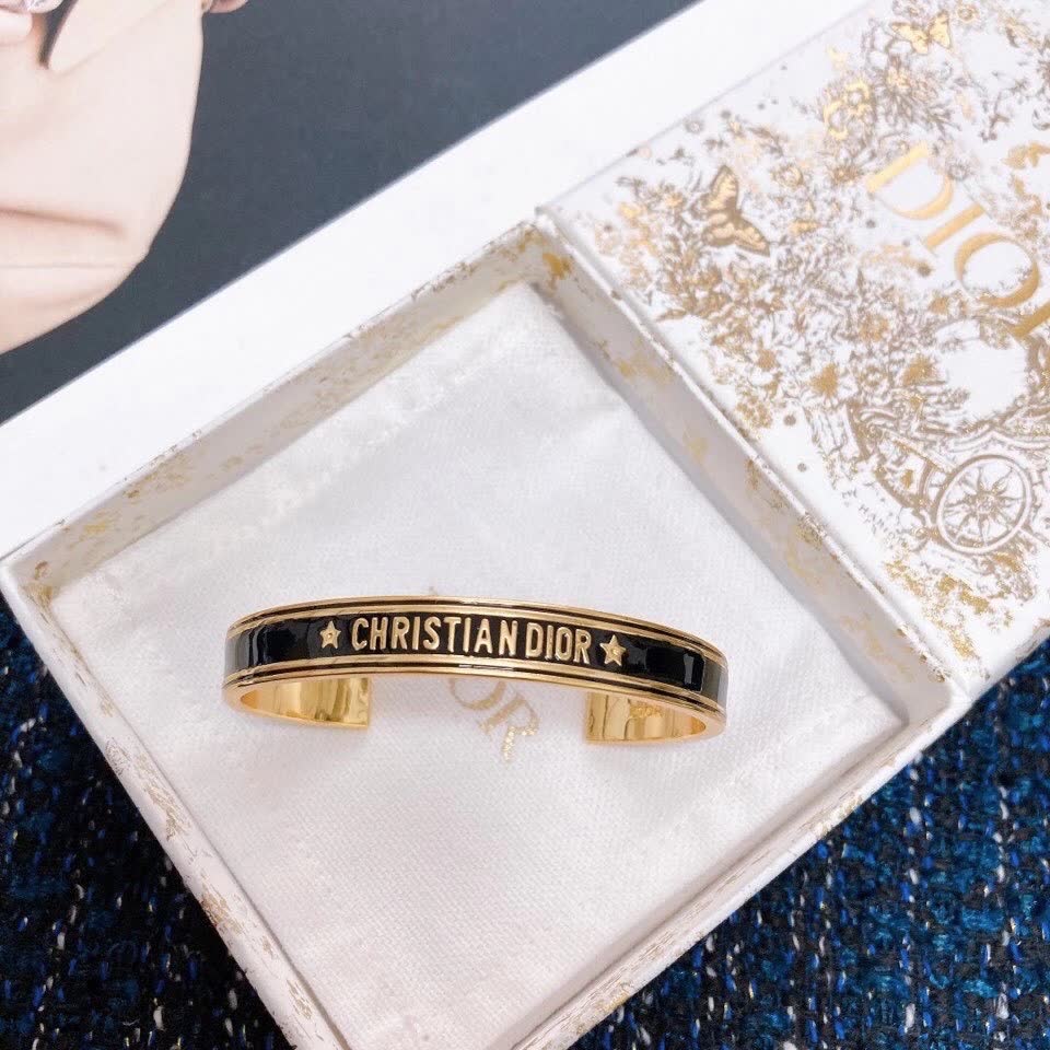 Christian Dior Enamel Cuff Bracelet