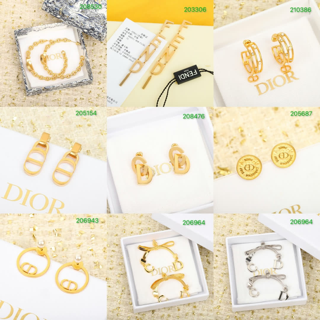 Dior Gold Tone 'CD' Logo Bracelet Dior Gold Tone 'CD' Logo Bracelet