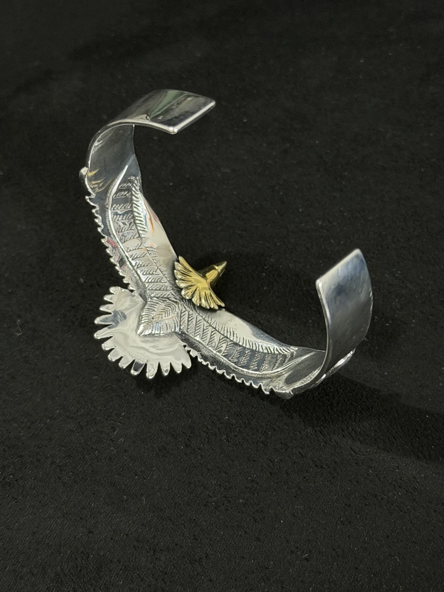 Goros Eagle Wing Bracelet with Turquoise Stone