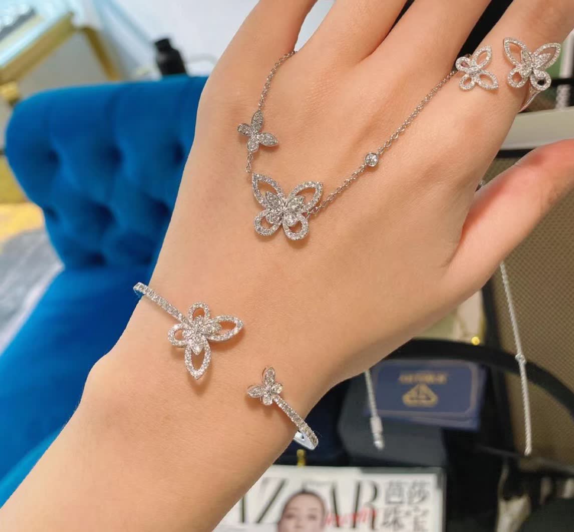 Graff Silver Butterfly Bracelet