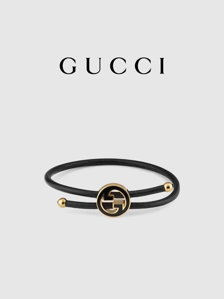 Gucci Interlocking G Leather Bracelet Gucci Interlocking G Leather Bracelet