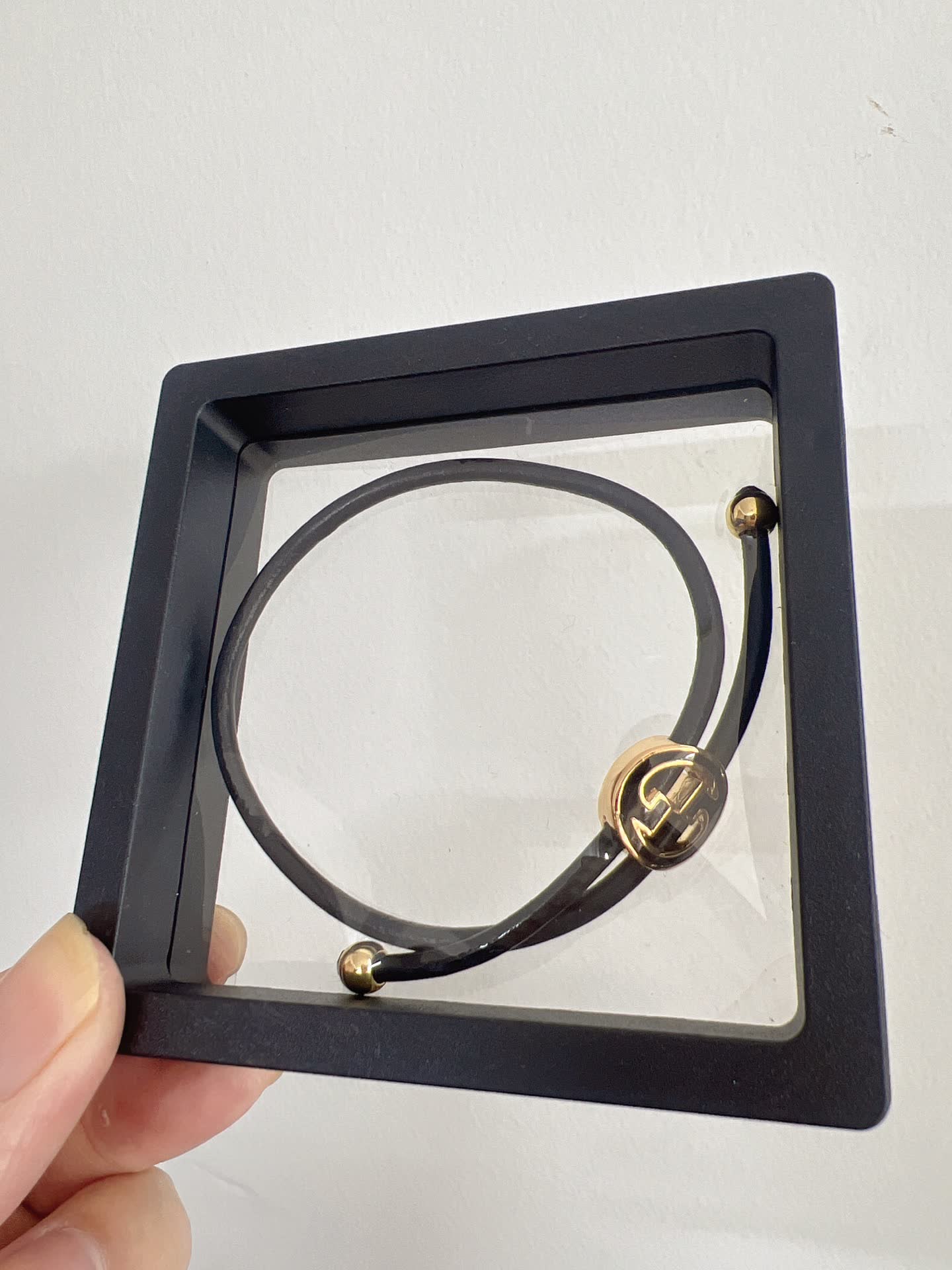 Gucci Interlocking G Leather Bracelet