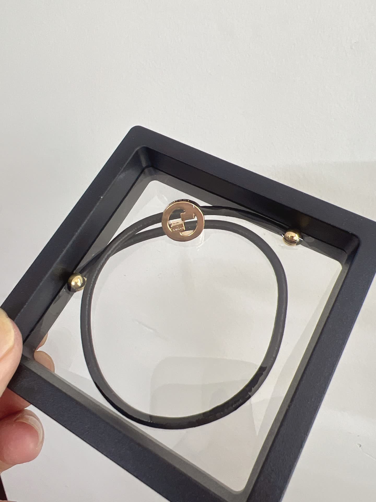 Gucci Interlocking G Leather Bracelet