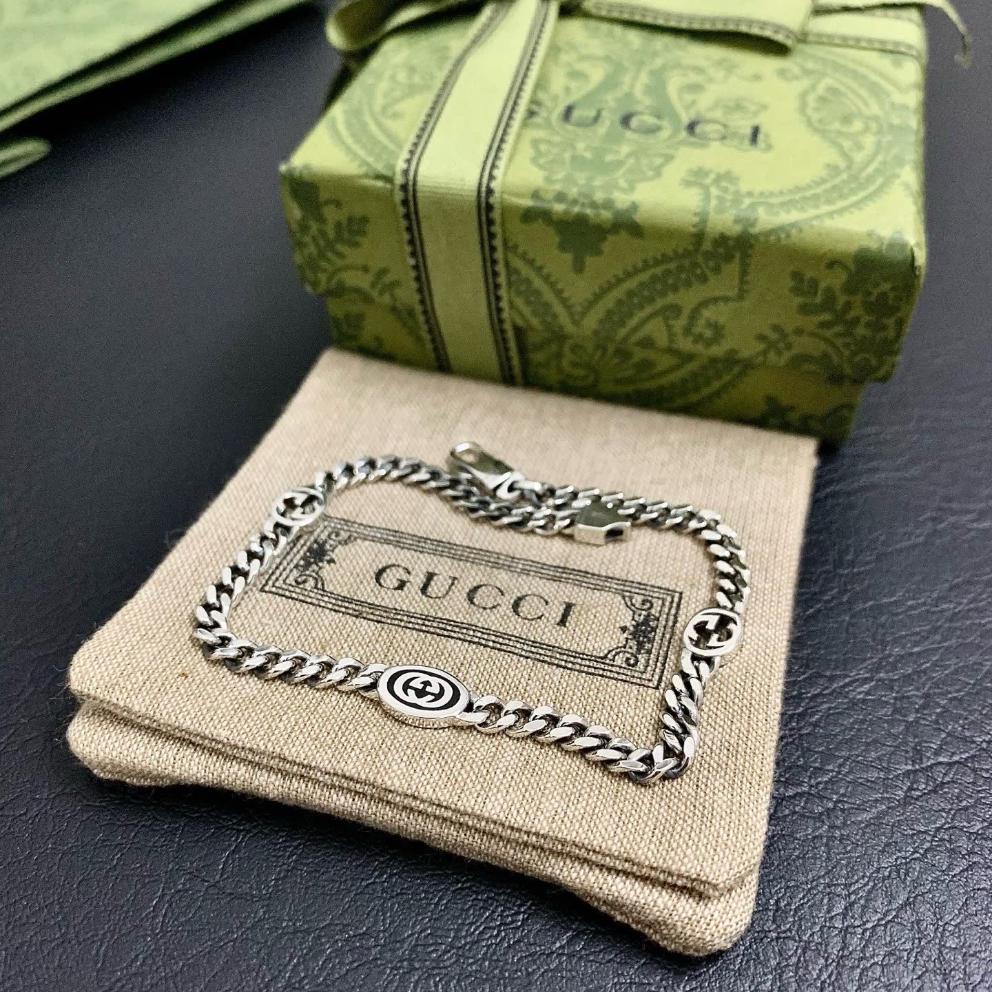 Gucci Silver Chain Bracelet