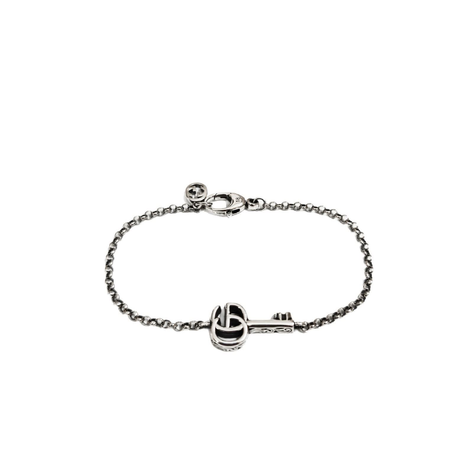 Gucci Silver Key Charm Bracelet Gucci Silver Key Charm Bracelet