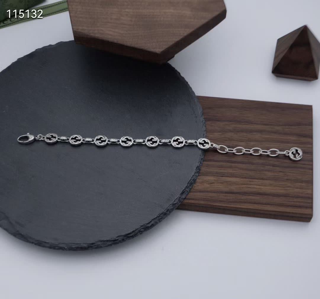 Gucci Silver Anchor Bracelet