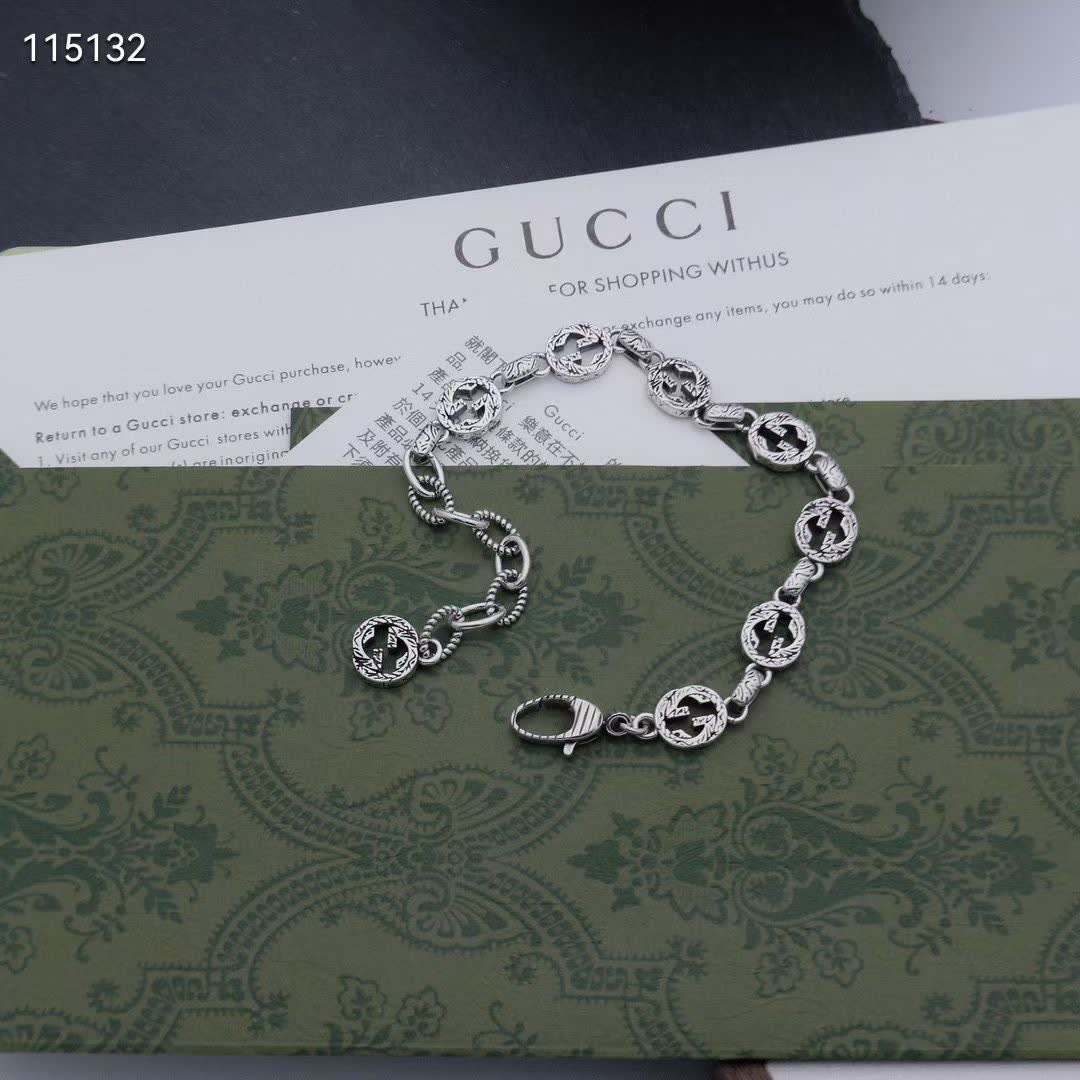 Gucci Silver Anchor Bracelet