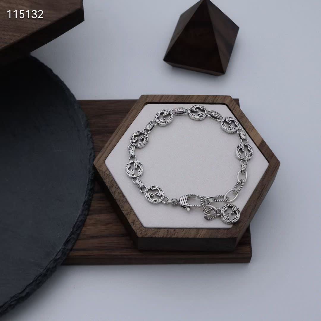 Gucci Silver Anchor Bracelet