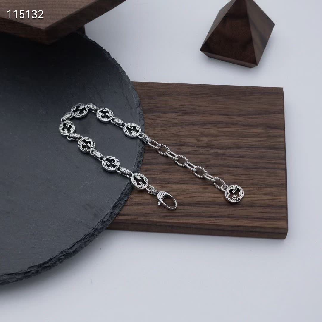 Gucci Silver Anchor Bracelet