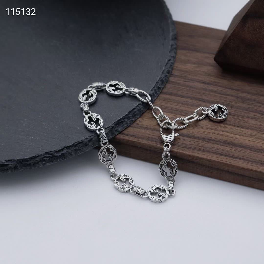 Gucci Silver Anchor Bracelet