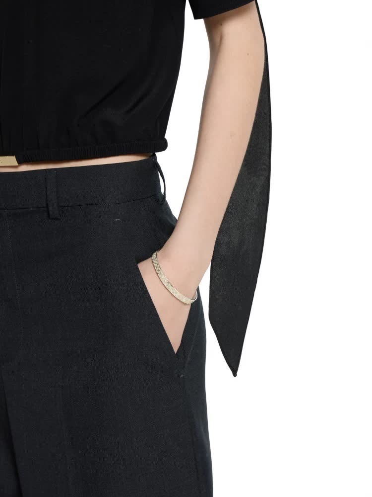 Gucci Silver Geometric Pattern Cuff Bracelet