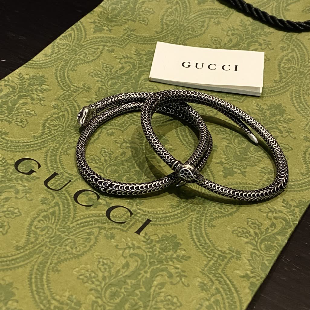 Gucci Silver Snake Bracelet