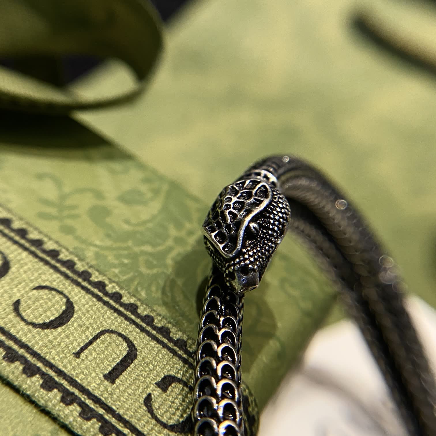 Gucci Silver Snake Bracelet